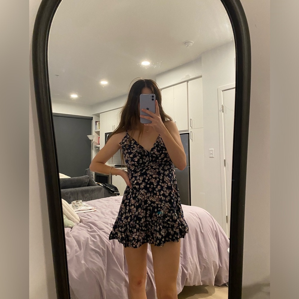 Bundle and save: Navy blue and pink, size small, Prince & Fox floral dress